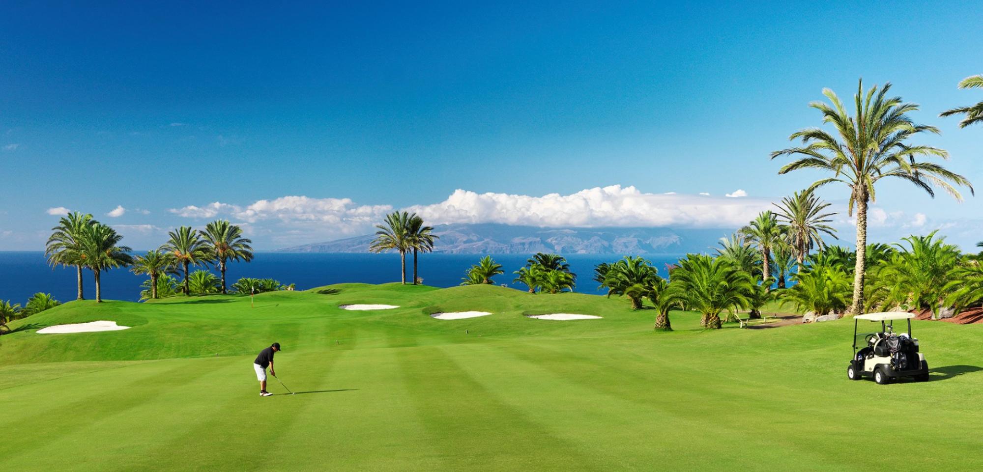 The Abama Golf's impressive golf course situated in gorgeous Tenerife.