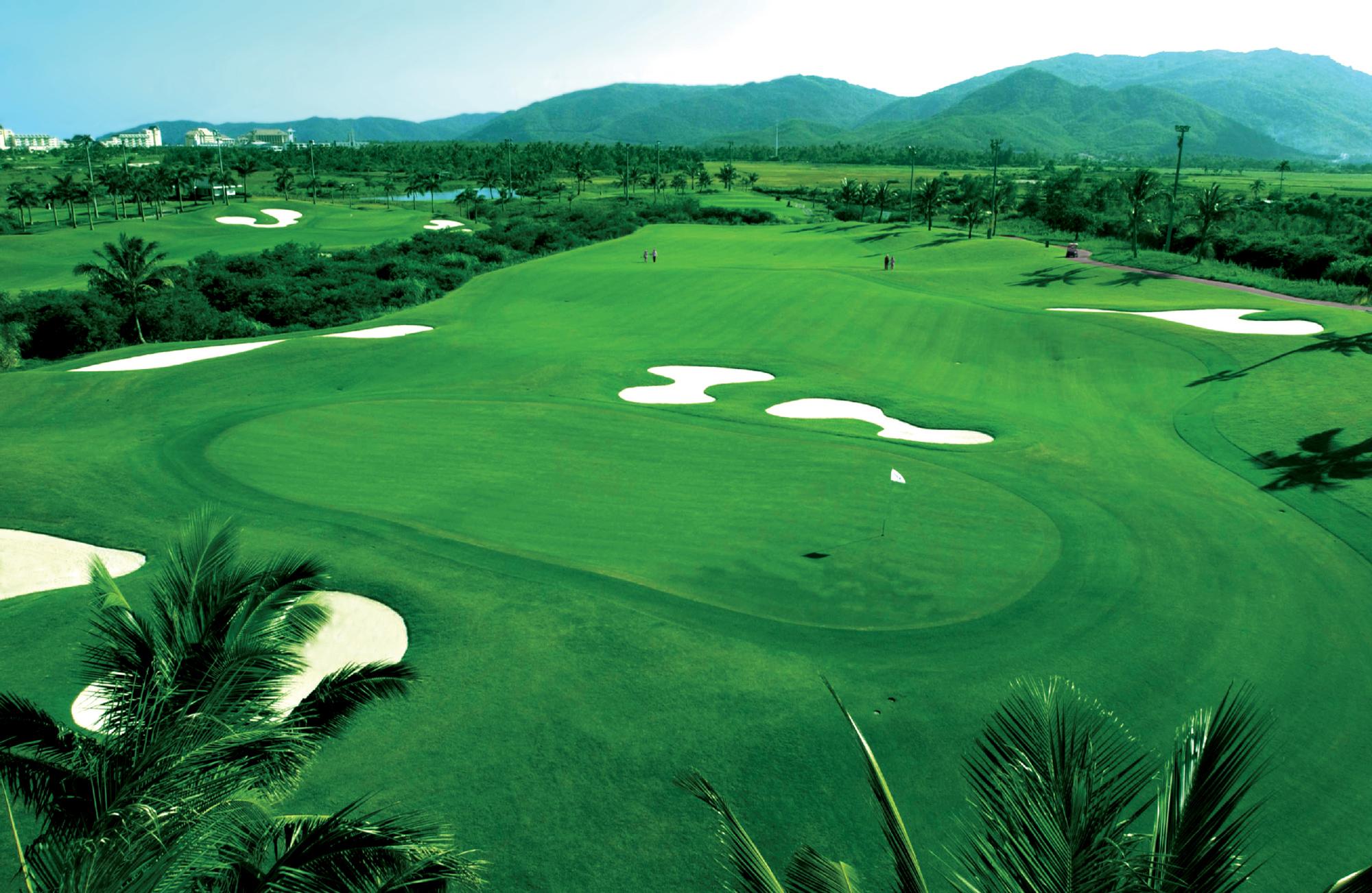 Yalong Bay Golf Club's impressive golf course in astounding China.