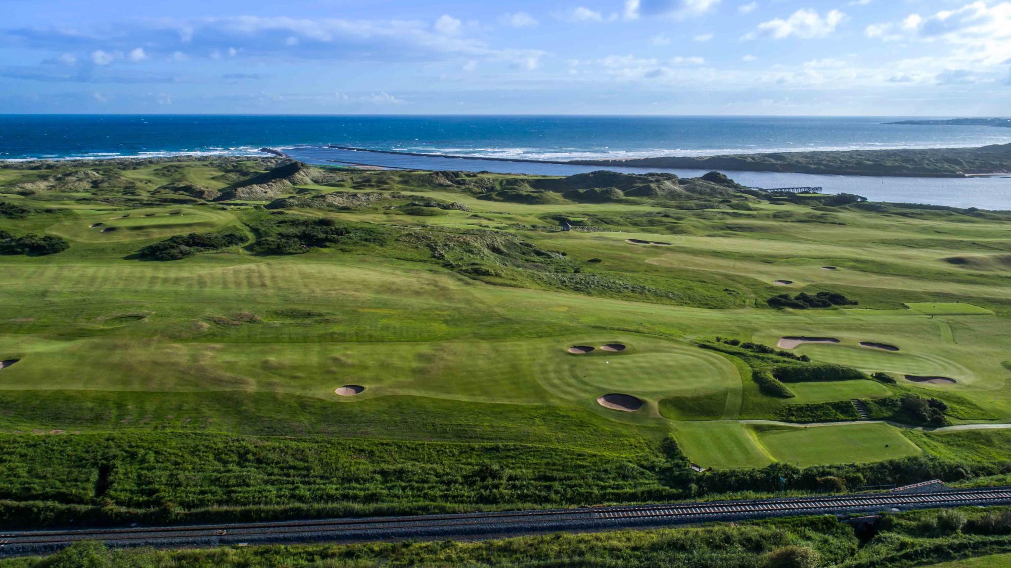 The Castlerock Golf Club's lovely golf course within staggering Northern Ireland.