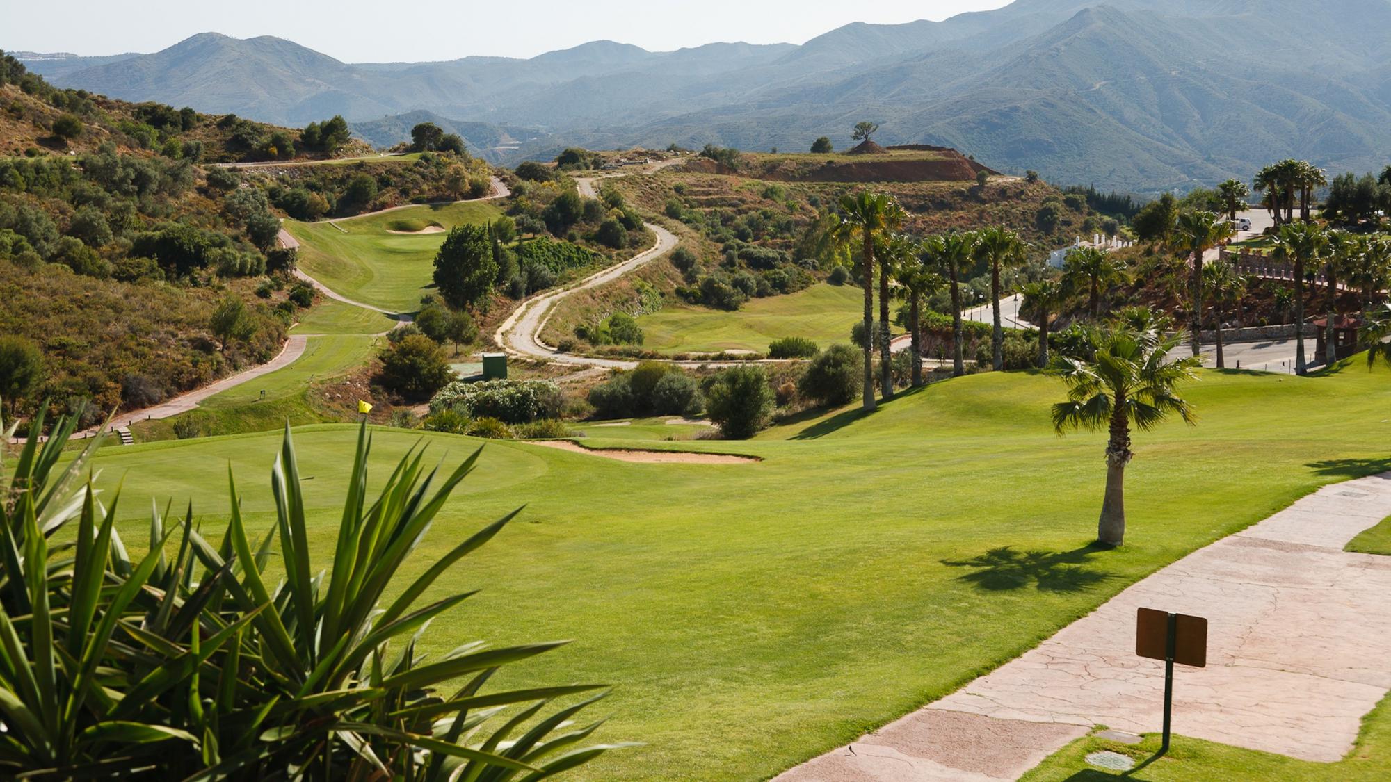 The Alhaurin Golf Course's beautiful golf course within staggering Costa Del Sol.