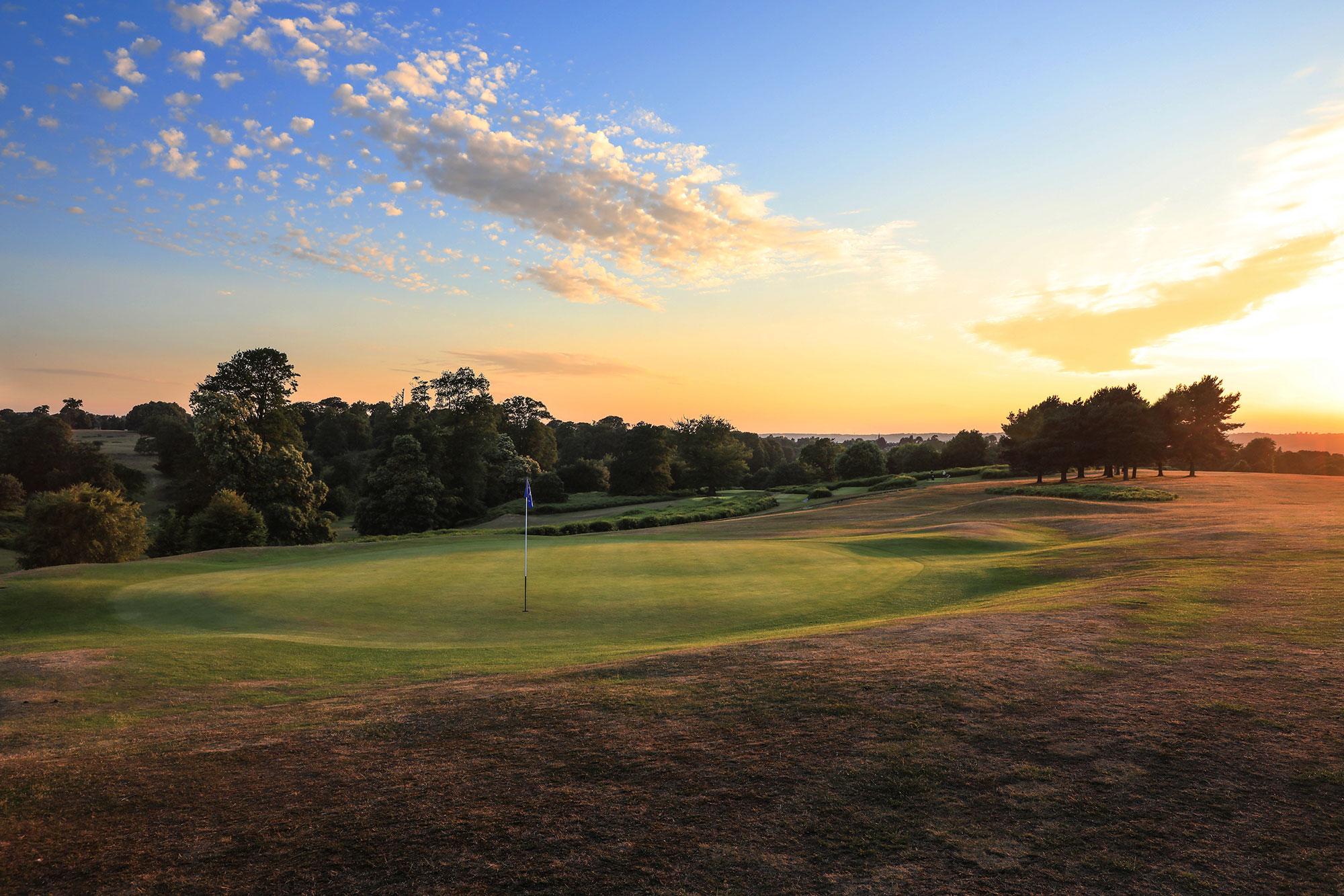 The Knole Park Golf Club's scenic golf course in gorgeous Kent.