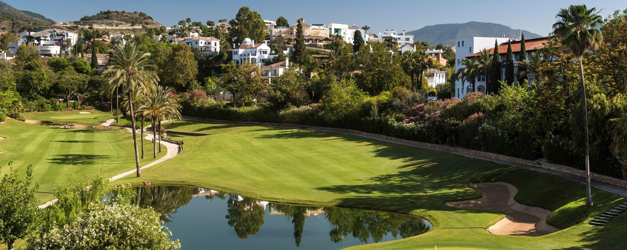 The La Quinta Golf Club's lovely golf course in dramatic Costa Del Sol.