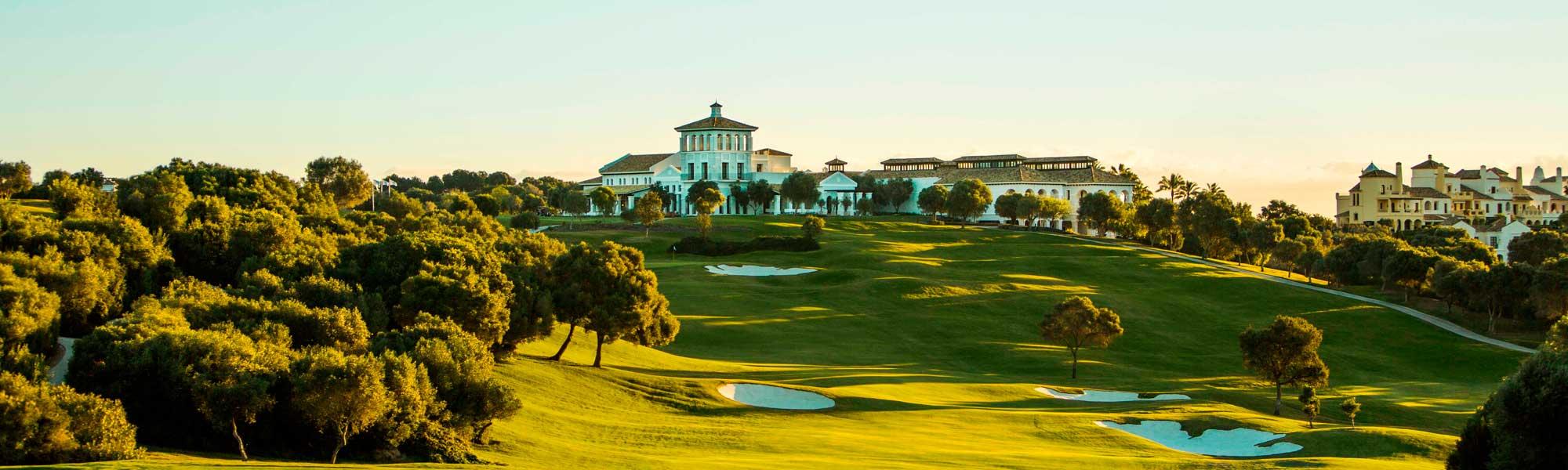 The La Reserva Golf Club's beautiful golf course within staggering Costa Del Sol.