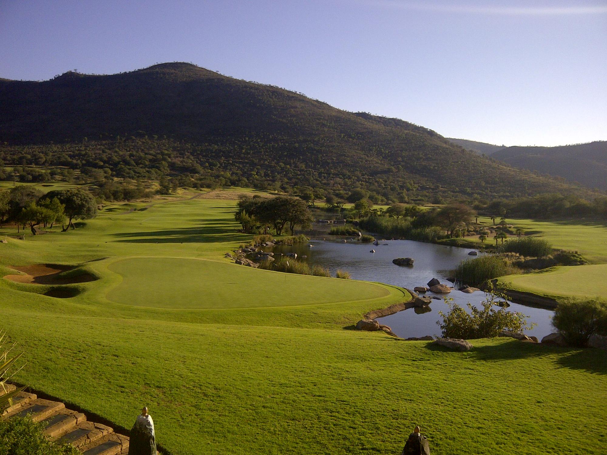 View Lost City Golf Course's impressive golf course situated in dazzling South Africa.