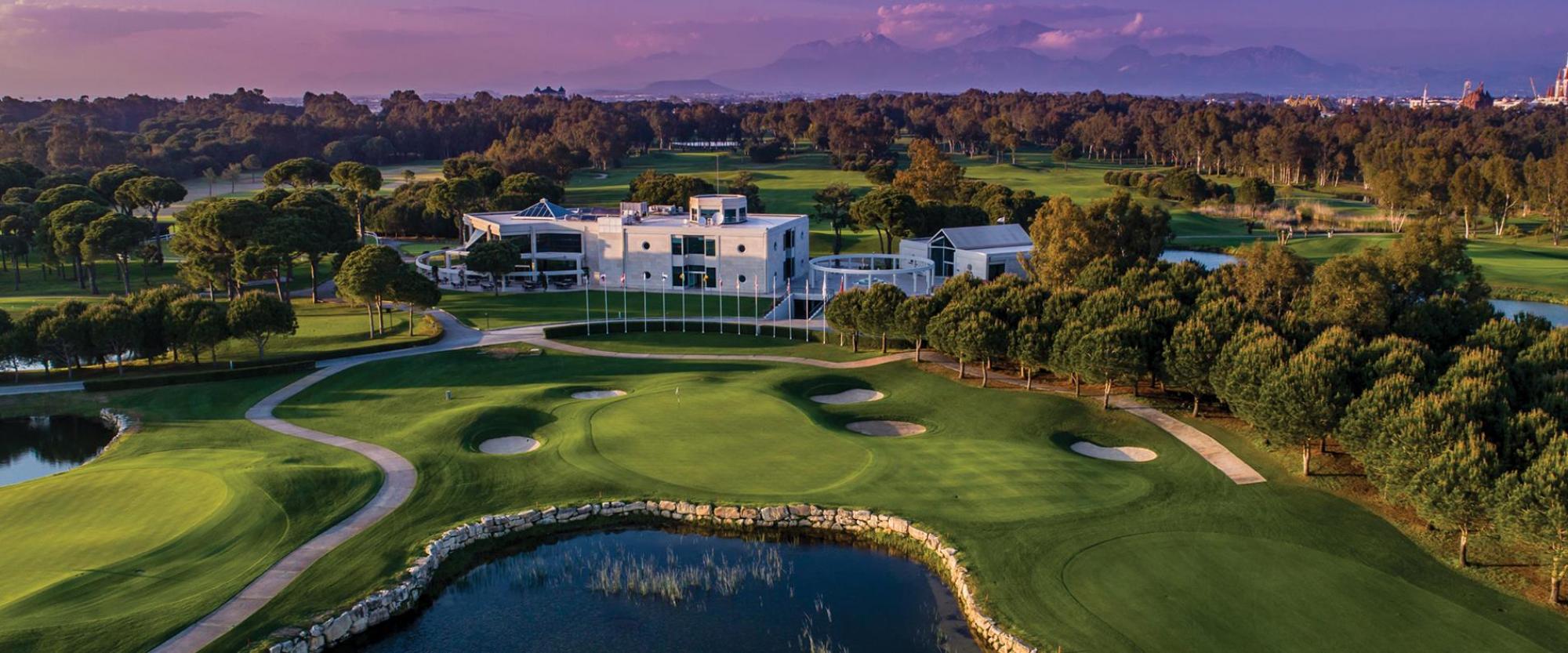 The Antalya Golf Club Sultan Course's lovely golf course in dramatic Belek.