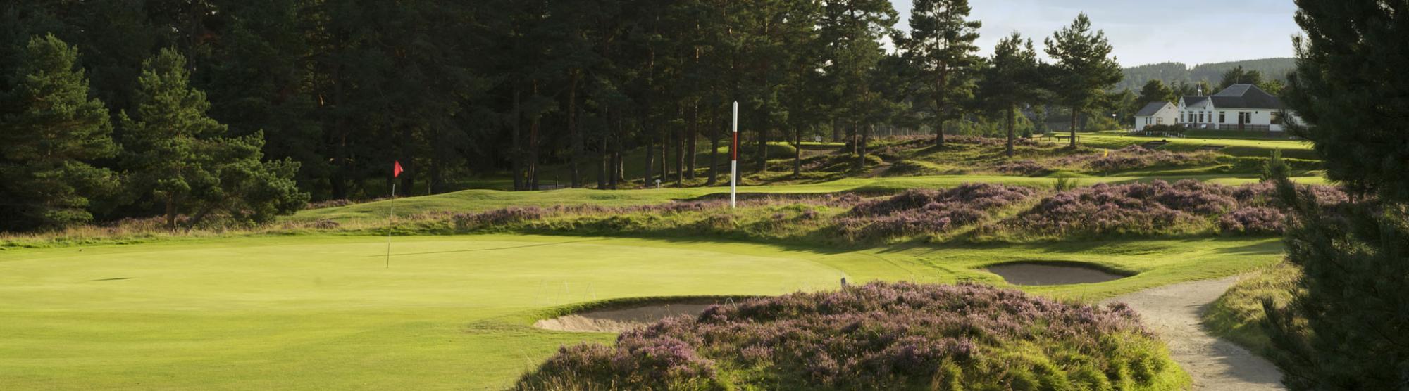 The Grantown-on-Spey Golf Club's picturesque golf course in gorgeous Scotland.