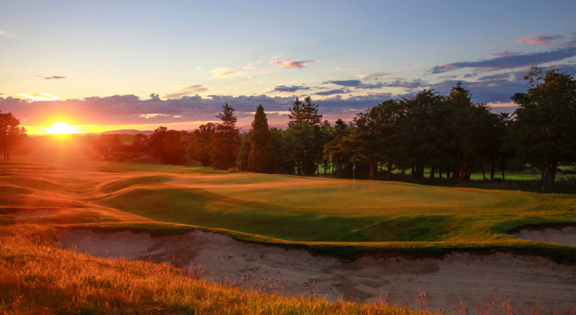 The The Duke's, St Andrews's scenic golf course in vibrant Scotland.
