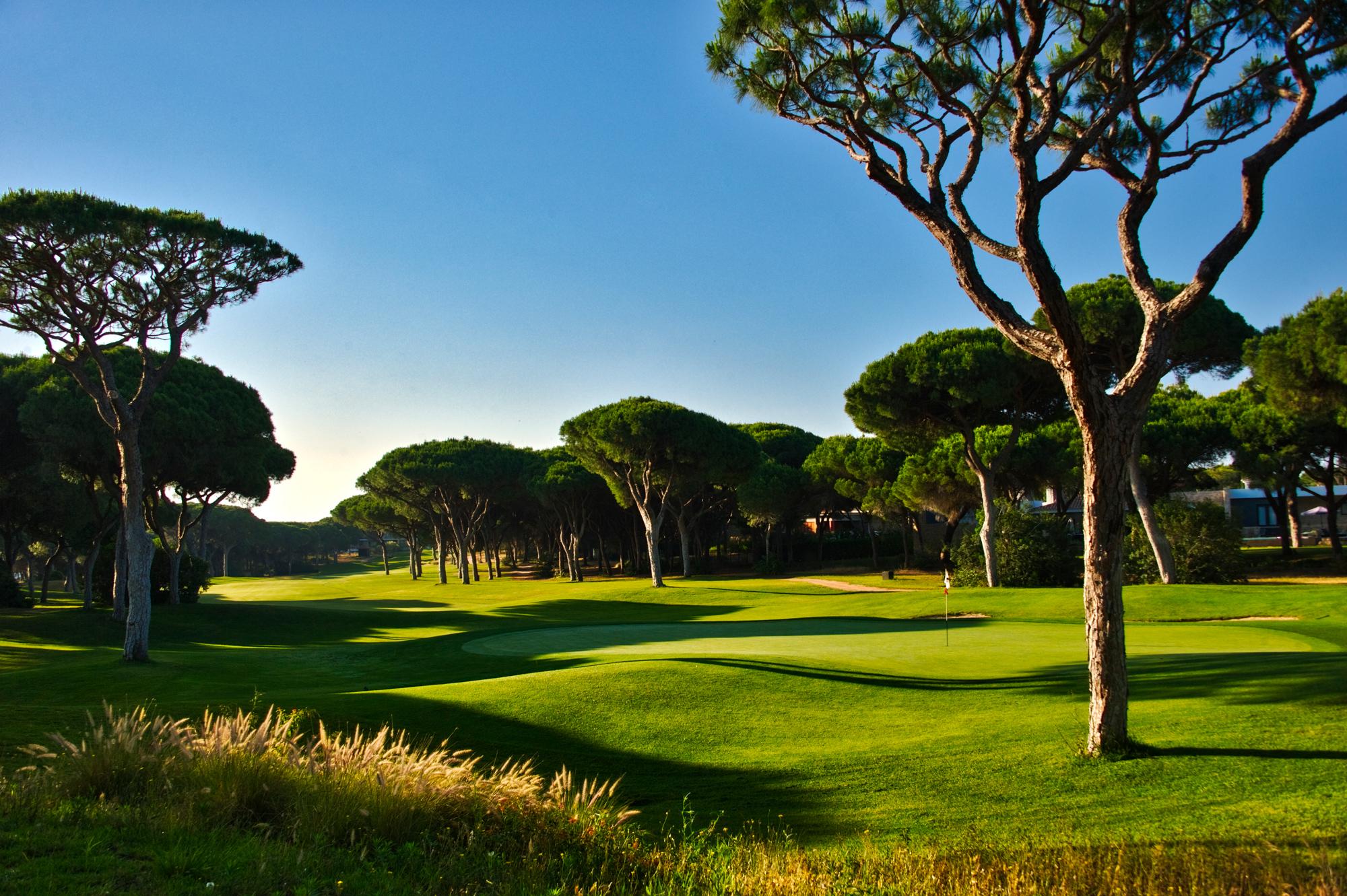 The Dom Pedro Millennium Golf Course's scenic golf course within breathtaking Algarve.