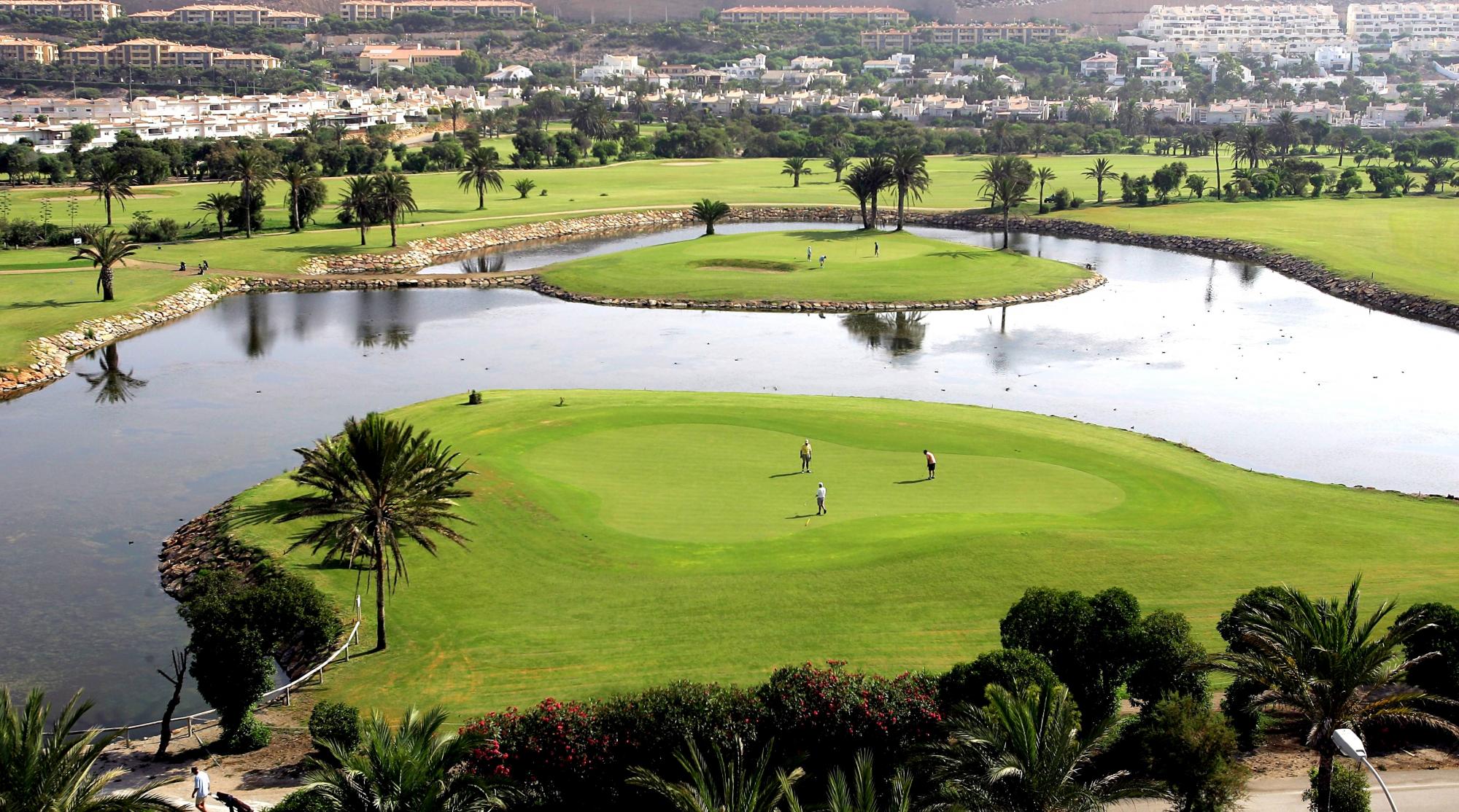 The Almerimar Golf Club's picturesque golf course situated in impressive Costa Almeria.