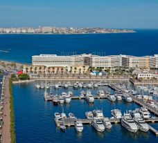 The Melia Alicante Hotel's scenic marina in sensational Costa Blanca.