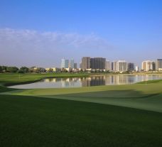 The Els Club's beautiful golf course in magnificent Dubai.