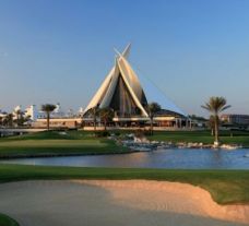 The The Track, Meydan Golf's impressive golf course within brilliant Dubai.