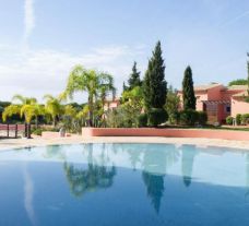 The Vila Sol Golf Resort Hotel's impressive outdoor pool in brilliant Algarve.