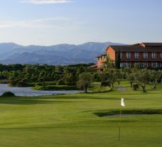 The Hotel Peralada Wine Spa  Golf Resort's scenic golf course in vibrant Costa Brava.