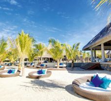 The Heritage Awali Golf  Spa Resort's lovely beach situated in staggering Mauritius.