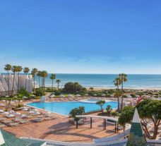 View Iberostar Royal Andalus's scenic main pool within amazing Costa de la Luz.