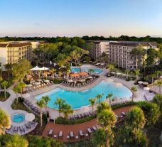View Omni Hilton Head Oceanfront Resort's impressive main pool situated in dazzling South Carolina.