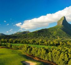 View Tamarina Golf  Spa Boutique Hotel's beautiful golf course in vibrant Mauritius.