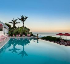 The Oyster Box Hotel's impressive main pool within impressive South Africa.