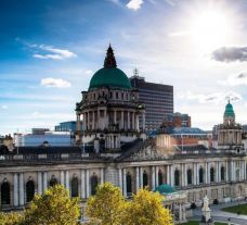 The impressive Belfast city centre situated in astounding Northern Ireland.