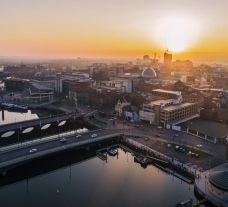 The amazing Belfast City centre located in Northern Ireland