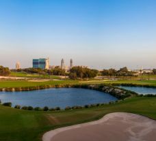 The Doha Golf Club's impressive golf course situated in stunning Qatar.