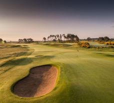 View Carnoustie Golf Links's picturesque golf course situated in incredible Scotland.