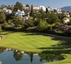 The La Quinta Golf Club's lovely golf course in dramatic Costa Del Sol.