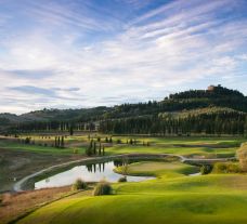 The Golf Club Castelfalfi's beautiful golf course within brilliant Tuscany.