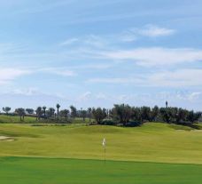 View Royal Golf Marrakech's lovely golf course within dramatic Morocco.