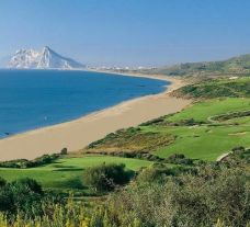 The Alcaidesa Links Course's beautiful golf course in magnificent Costa Del Sol.