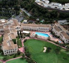 ariel view of the la manga golf resort and the hotel principe felipe