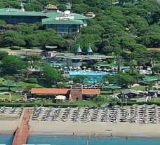 an ariel view of the gloria verde resort, belek