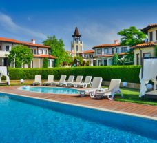 The BlackSeaRama Golf  Villas's beautiful outdoor pool situated in sensational Black Sea Coast.