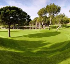 a lake behind the 12th green at las ramblas golf club