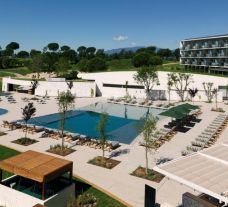 The Hotel Camiral's picturesque main pool in incredible Costa Brava.