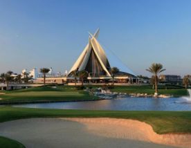 The The Track, Meydan Golf's impressive golf course within brilliant Dubai.