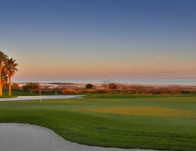 The Quinta da Ria Golf Course's scenic golf course in vibrant Algarve.