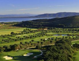 The Argentario Golf Club's impressive golf course situated in gorgeous Tuscany.