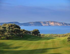 The Costa Navarino - The Bay Course's impressive golf course situated in pleasing Greece.