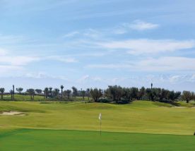 View Royal Golf Marrakech's lovely golf course within dramatic Morocco.