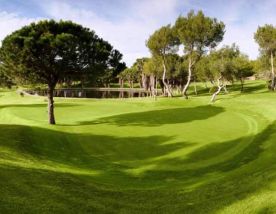 a lake behind the 12th green at las ramblas golf club