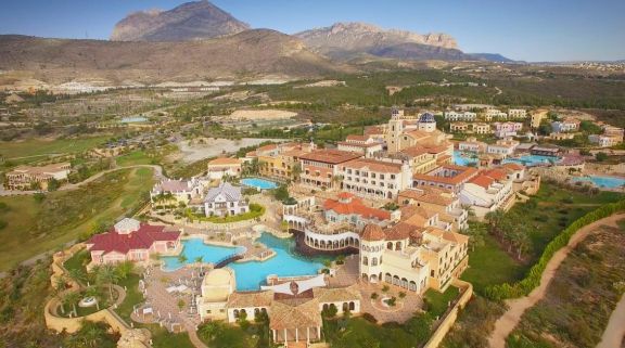 The Melia Villaitana Hotel's lovely ariel view in sensational Costa Blanca.