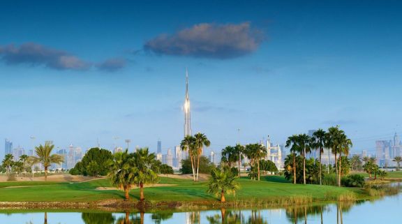 View The Track, Meydan Golf's lovely golf course within magnificent Dubai.