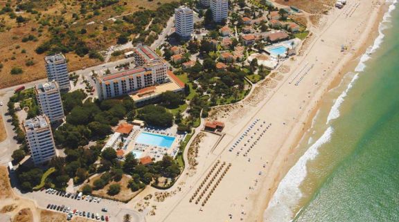 The Pestana Dom Joao II Hotel's picturesque beach in stunning Algarve.