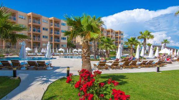 The CLC Kusadasi Golf  Spa Resort's beautiful main pool in magnificent Kusadasi.