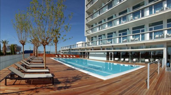 View Atenea Port Hotel's beautiful main pool within stunning Costa Brava.