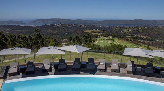 The Simola Golf and Country Estate's scenic main pool in sensational South Africa.
