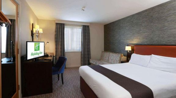 The Premier Inn Belfast Central's picturesque double bedroom in sensational Northern Ireland.
