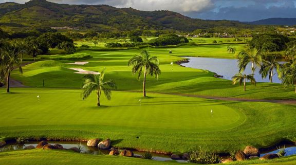 The Heritage Golf Club's lovely golf course within brilliant Mauritius.